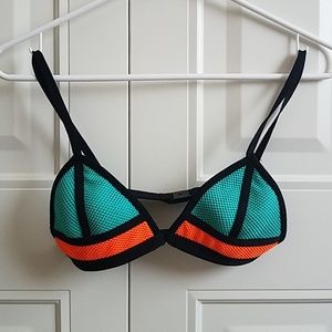 Color Block Bathing Suit Top